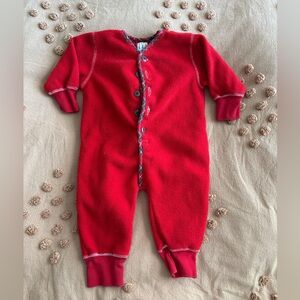 Baby Gap Red Fleece Onesie